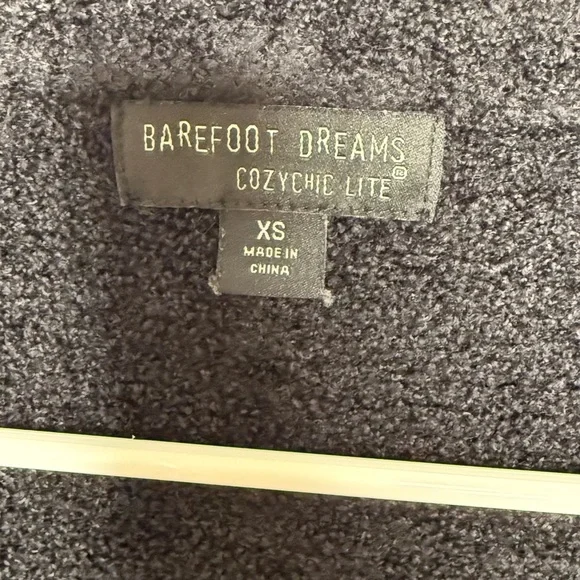 Barefoot Dreams Cozy Chic Lite Long Cardigan XS Black - Picture 2 of 6